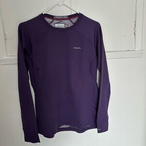 Columbia Purple Long Sleeve Base Layer